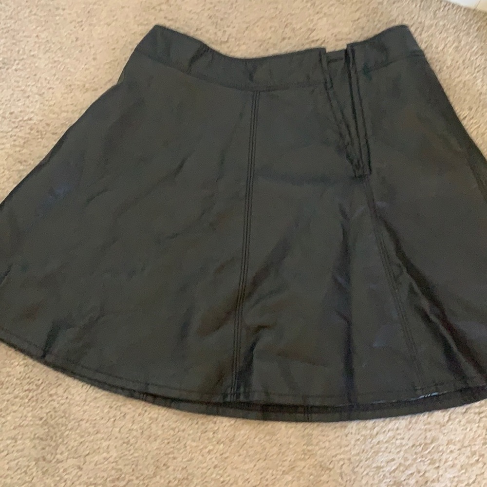 leather mini skirt h&m